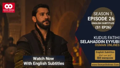Selahaddin Eyyubi in a tense moment from Episode 26