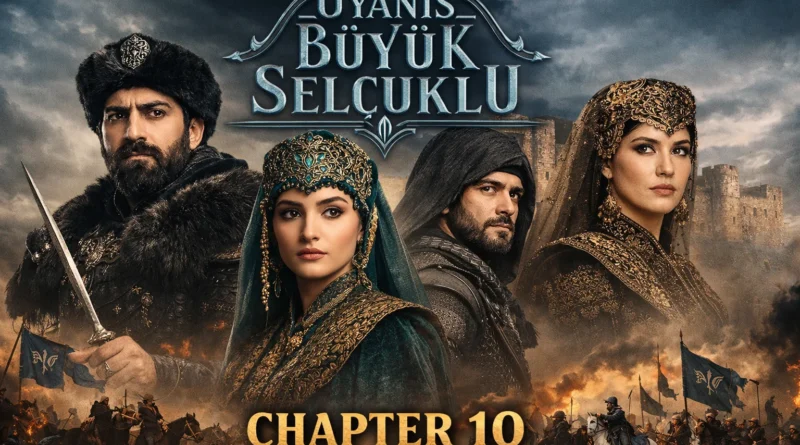 Uyanis Buyuk Selcuklu Chapter 10 scene showing Sultan Melikshah discussing strategy with Seljuk commanders in the palace.