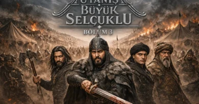 Uyanis Buyuk Selcuklu Chapter 3 scene showing Sultan Melikshah and Seljuk warriors planning strategy