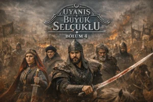 Uyanis Buyuk Selcuklu Chapter 4 scene showing Sultan Melikshah discussing strategy with Seljuk commanders
