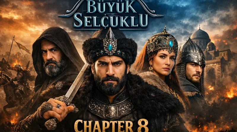 Uyanis Buyuk Selcuklu Chapter 8 scene showing Sultan Melikshah and Seljuk warriors discussing strategy in the Seljuk palace